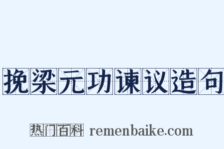 挽梁元功谏议造句是什么意思的图片